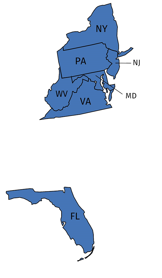 About Us Map